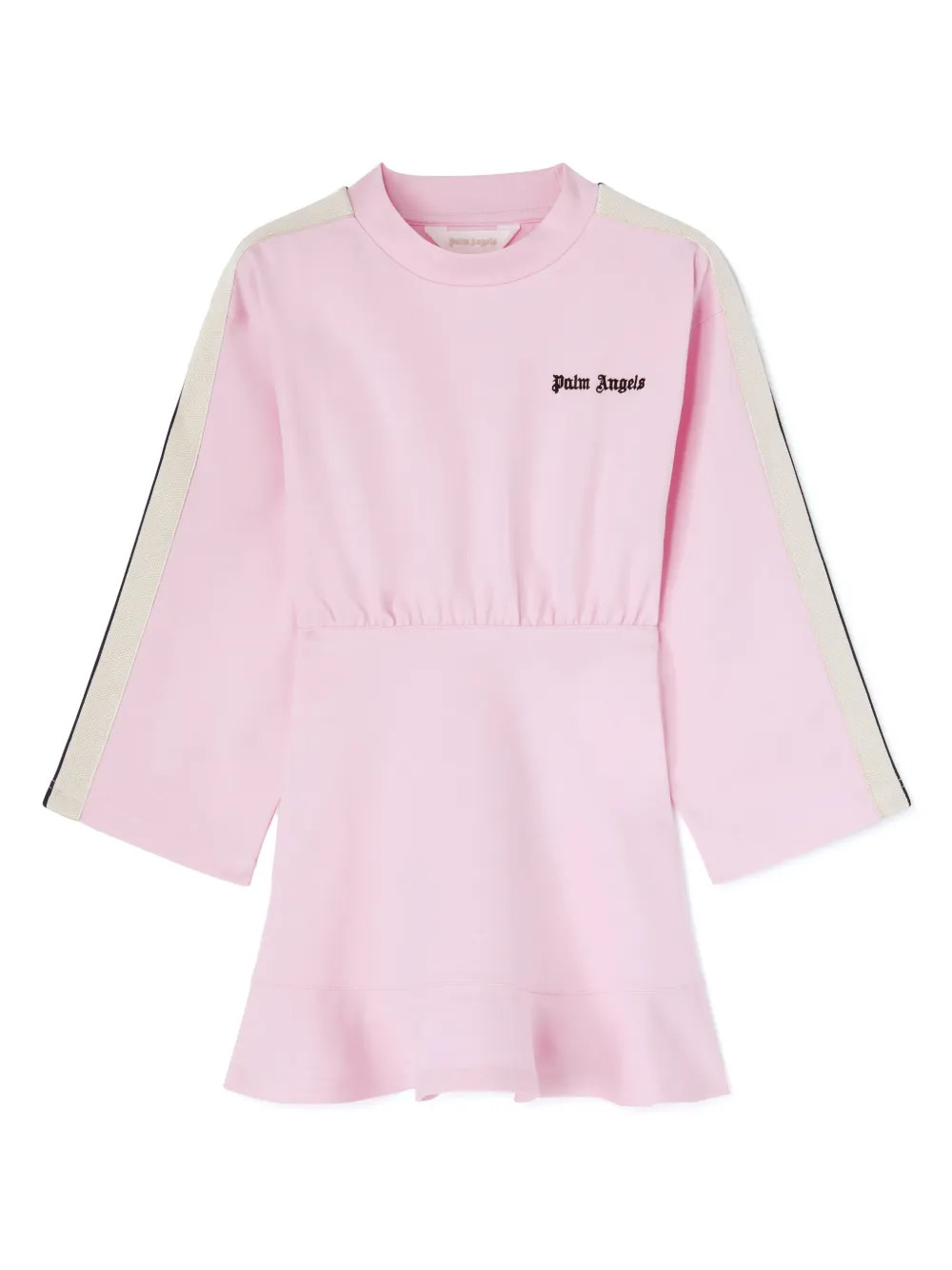 

Платье с круглым вырезом и принтом Palm Angels Kids, розовый