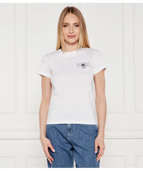 

Футболка Ikon сезонная Slim fit Karl Lagerfeld, белый
