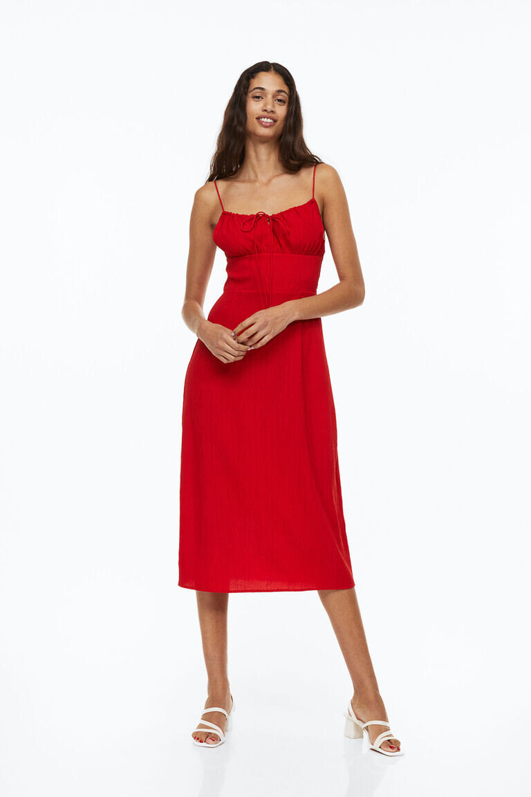 

Платье с завязками H&M, красный