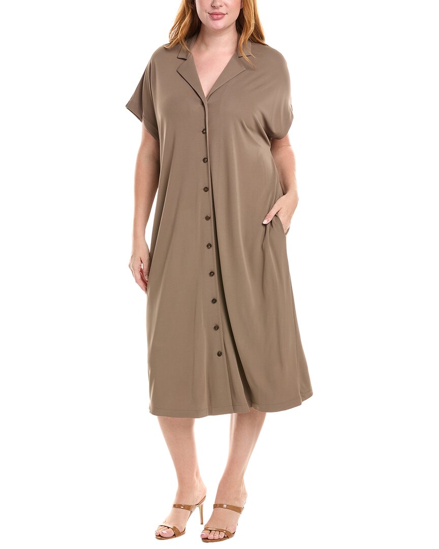 

Lafayette 148 New York Plus Notch Duster, серый