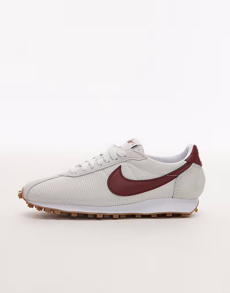 Кроссовки Nike LD-1000 белого и бордового цвета — фото 2
