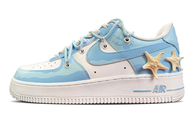 

Кроссовки Nike Air Force 1 Skateboard Shoes Women's Low-Top White Blue, Синий, Кроссовки Nike Air Force 1 Skateboard Shoes Women's Low-Top White Blue