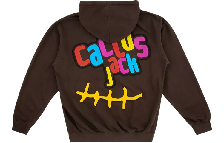 

Толстовка с капюшоном Travis Scott Cactus Jack x McDonald's Smile коричневого цвета, Коричневый