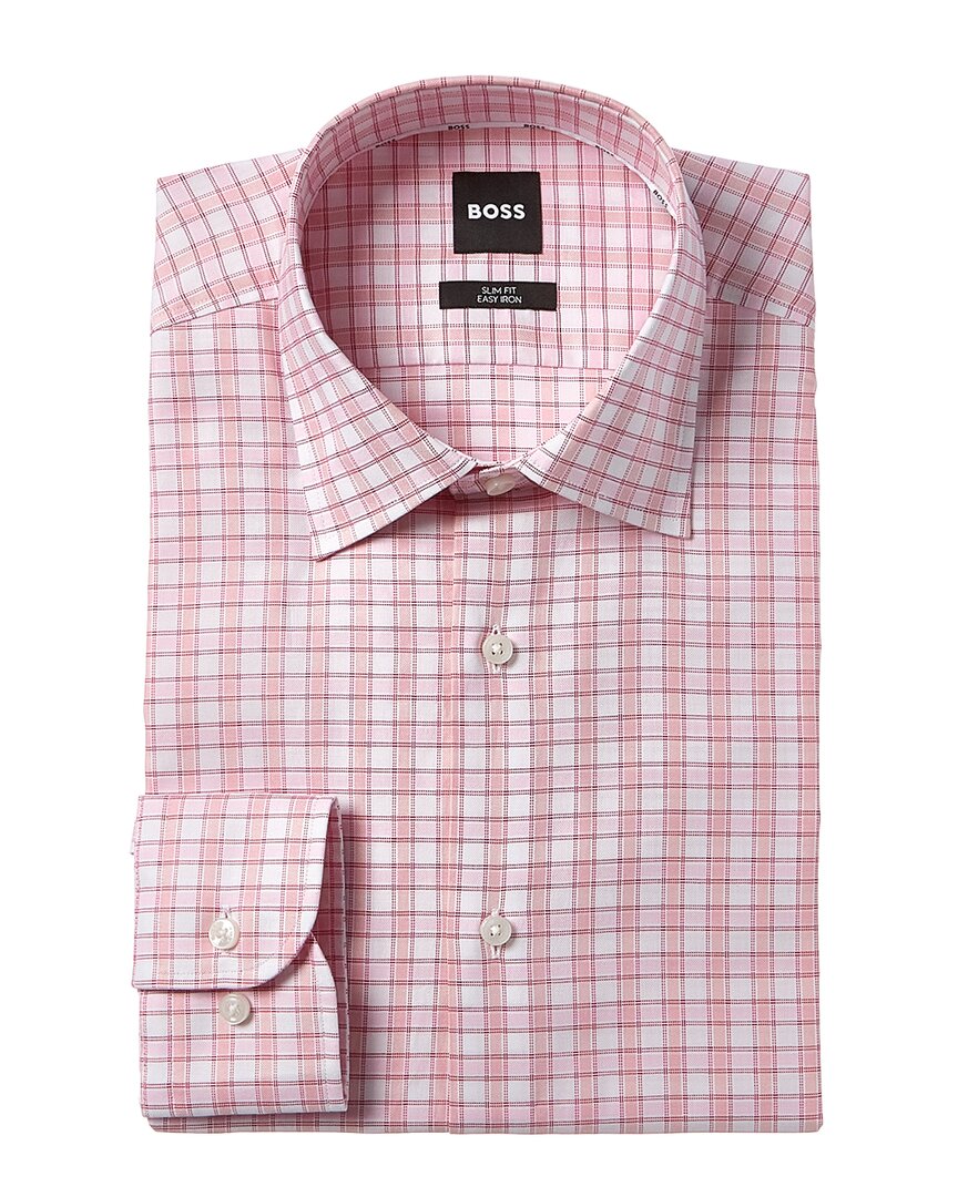 

Рубашка-платье Hugo Boss Hank Kent Slim Fit, розовый