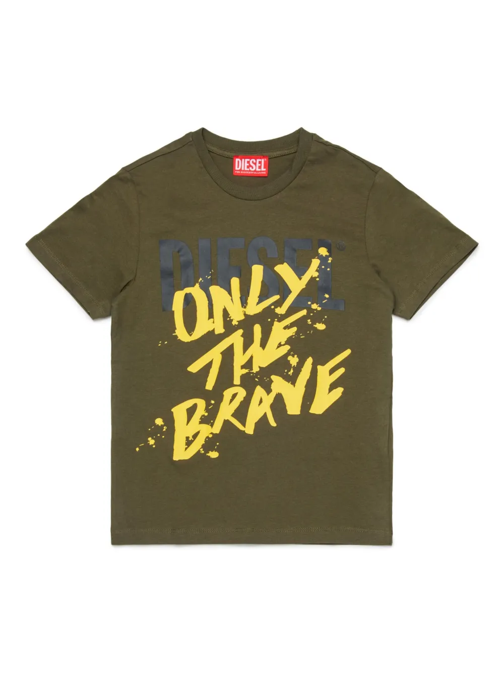 

Футболка Only The Brave с логотипом Diesel Kids, зеленый