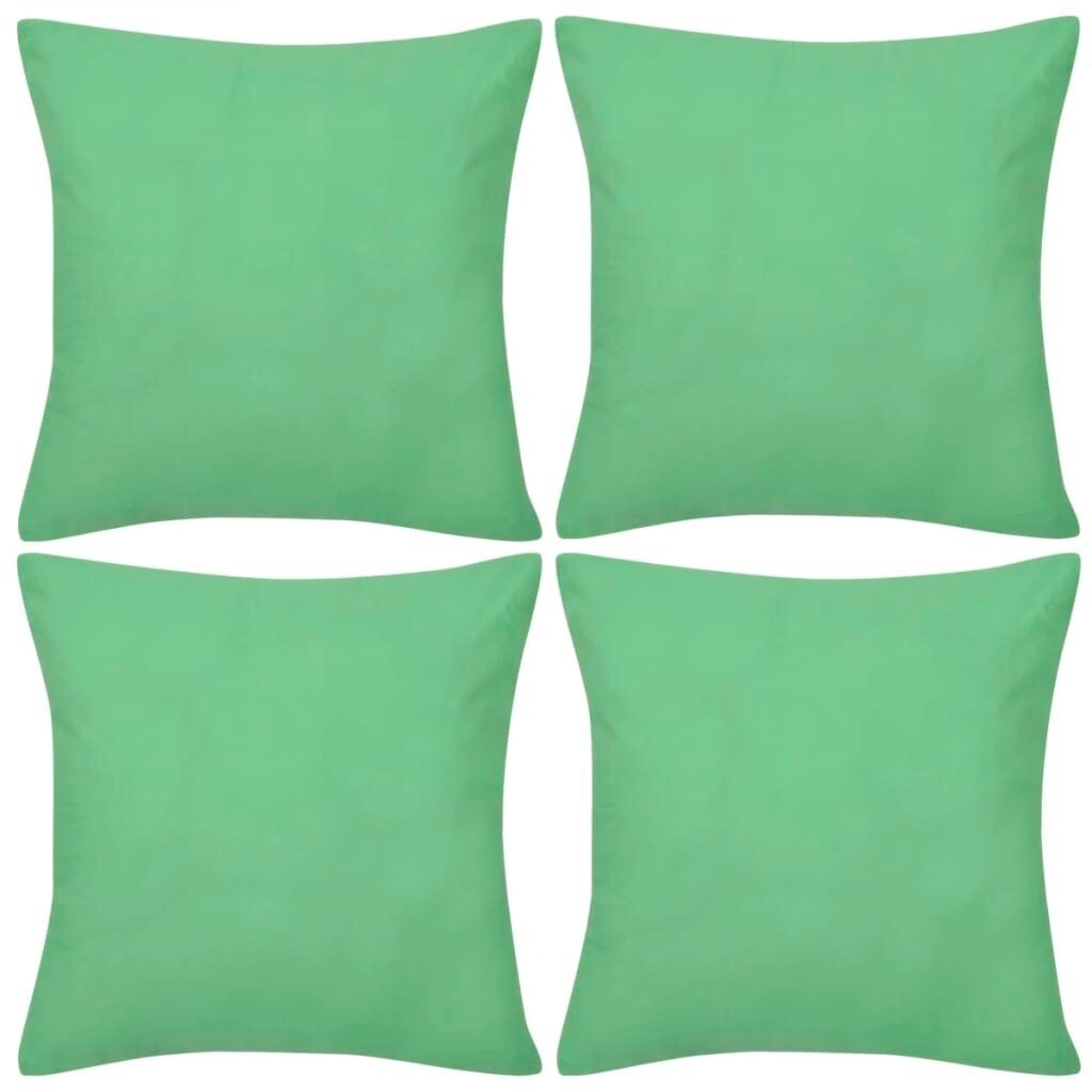 

4 хлопковые наволочки яблочно-зеленого цвета 40 х 40 см DKD HOME DECOR