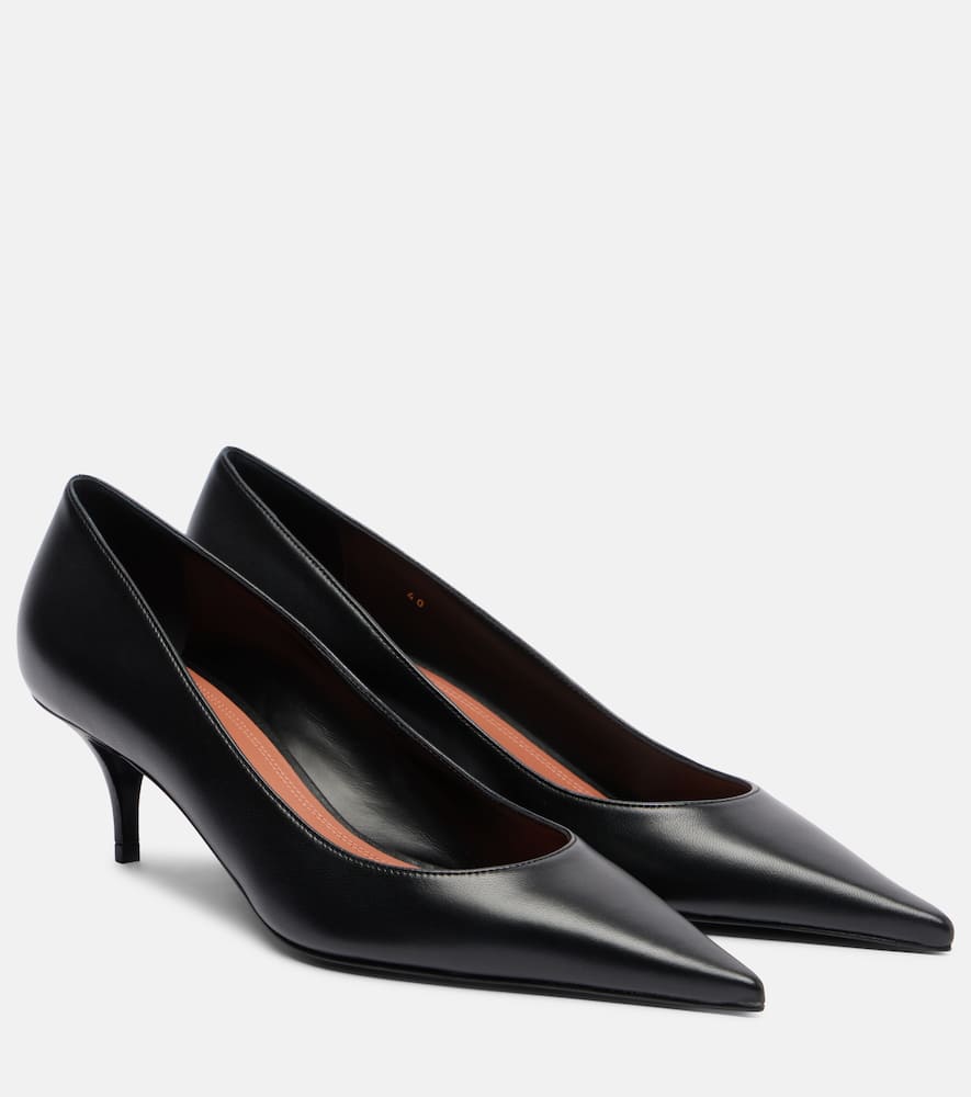 Барбара 55 кожаные лодочки Amina Muaddi, Black