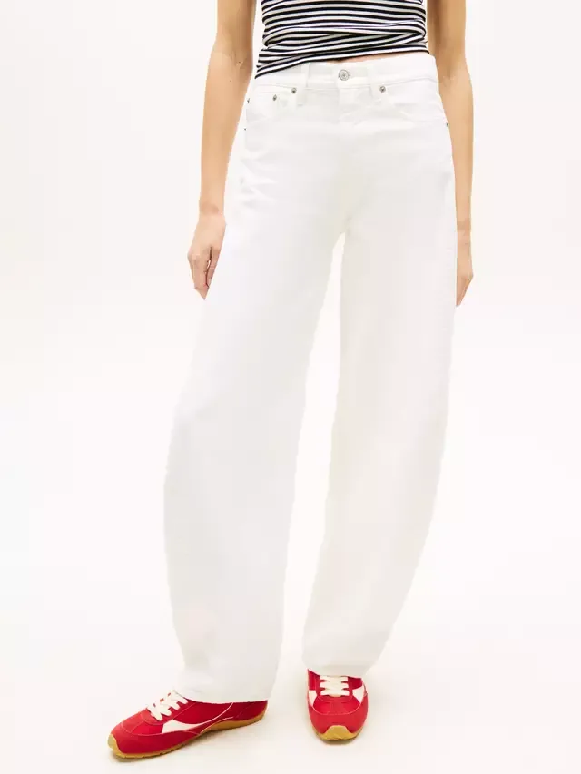 Джинсы Tommy Jeans Ella Barrel Leg, белые Tommy Hilfiger