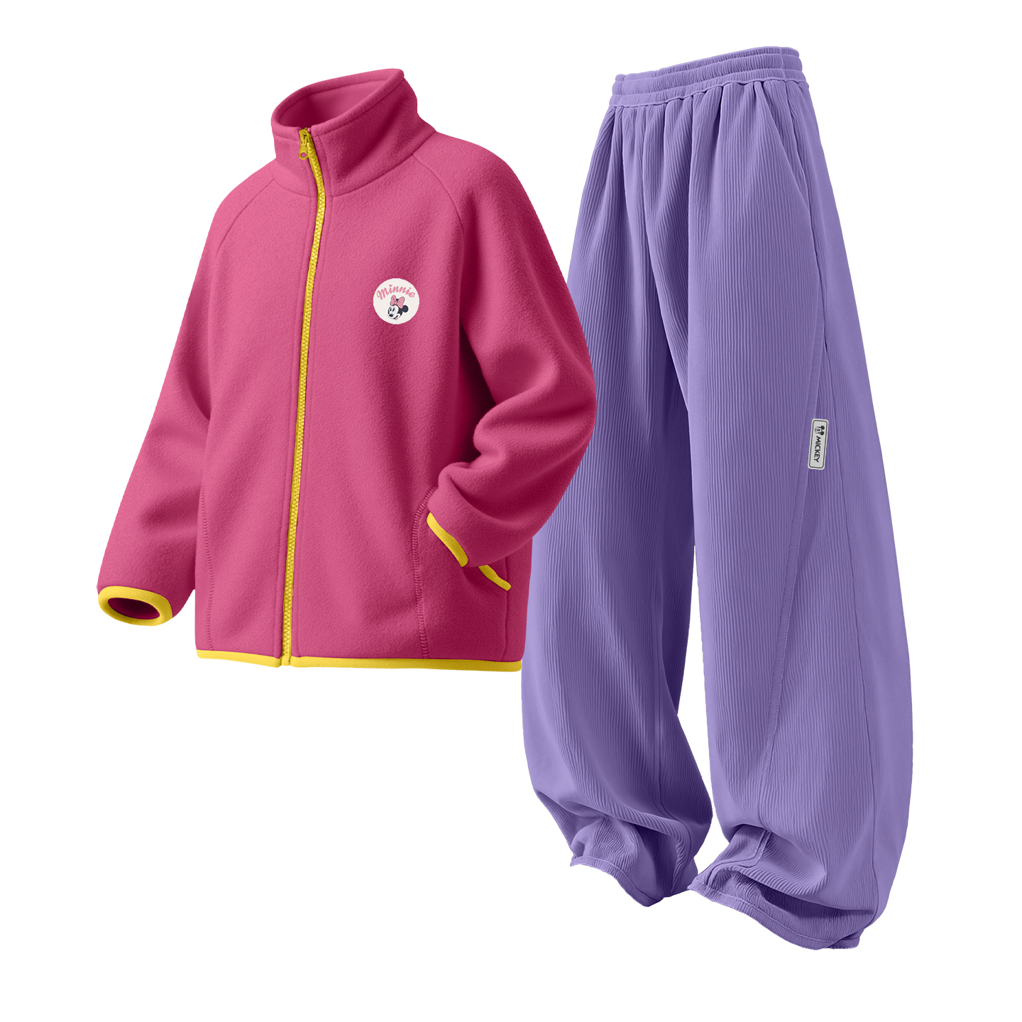 

Детская повседневная спортивная одежда Disney, розовый/сирень
