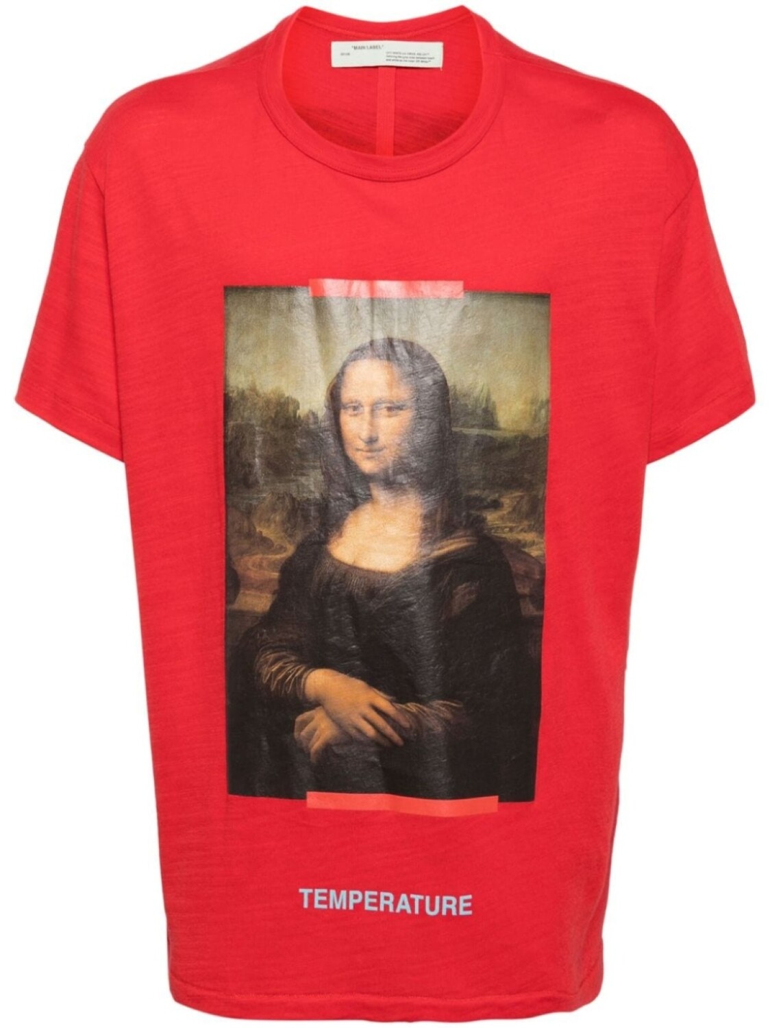 

Off-White футболка из хлопка с графическим принтом, красный