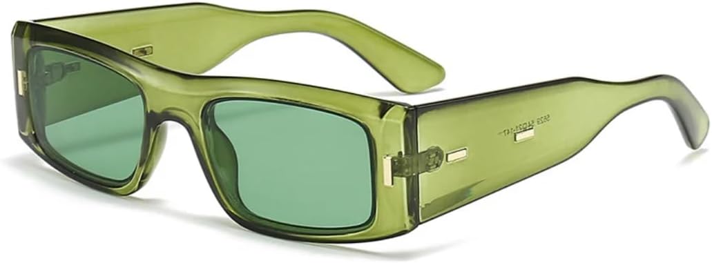 

Мужские солнцезащитные очки Fashion Rivets с широкими дужками в стиле ретро, ​​сине-зеленые, с защитой от УФ-излучения UV400; женские солнцезащитные очки Tea Gradient UUPTTPL, Green Green