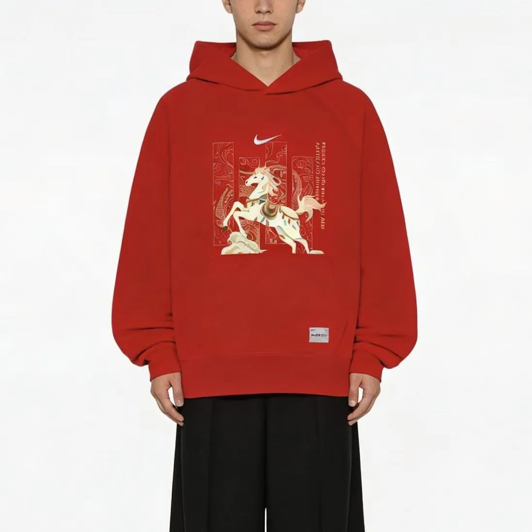 Nike Свитшот Unisex Red Crew Neck Moderate — фото 4