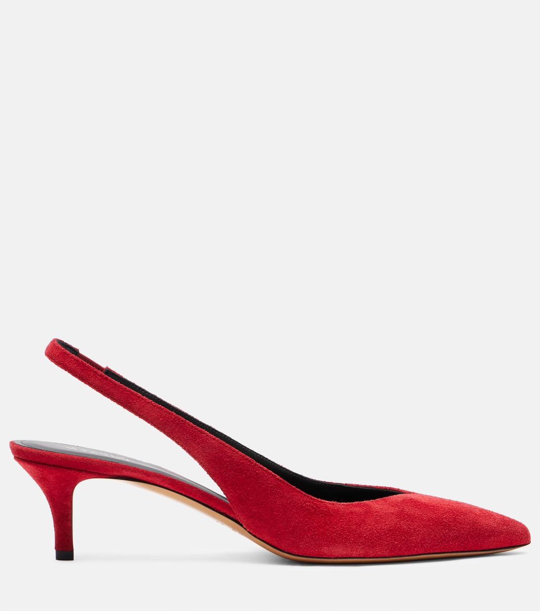 Падим замшевые босоножки на шпильке с ремешком Isabel Marant, Scarlet Red — фото 4