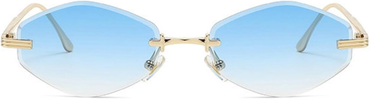 

Солнцезащитные очки Willochra Fashion Rimless Polygon для женщин и мужчин, в стиле ретро, ​​классические, винтажные, квадратные, черные, шестиугольные, с защитой от УФ-излучения UV400, C4