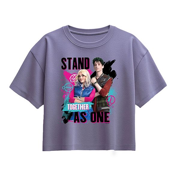 

Футболка Boxy с принтом Zombies 4 Stand Together As One для девочек 7-16 лет Disney, Periwinkle