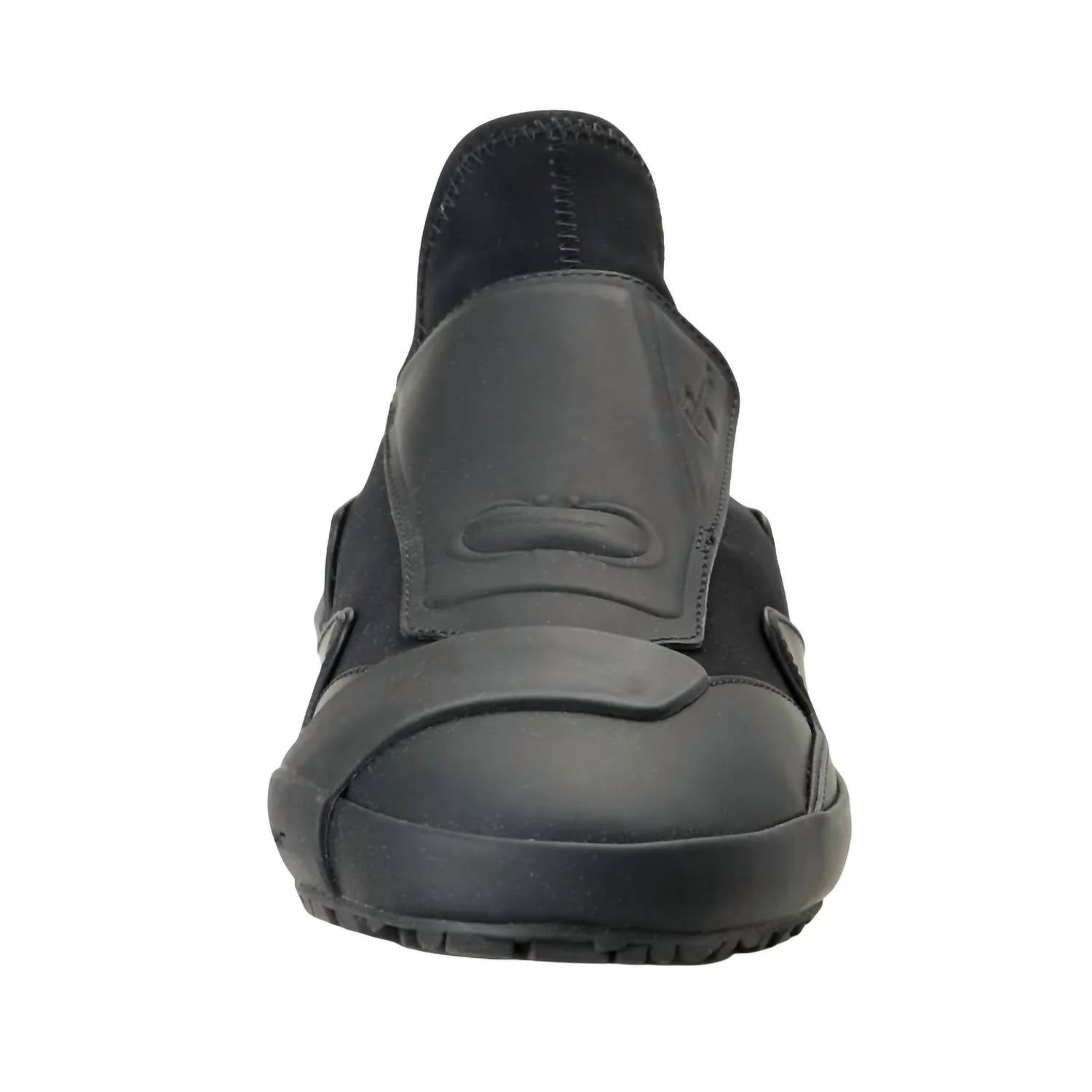 Мужские кожаные низкие кроссовки Slip-On черного цвета Salvatore Ferragamo, черный — фото 2