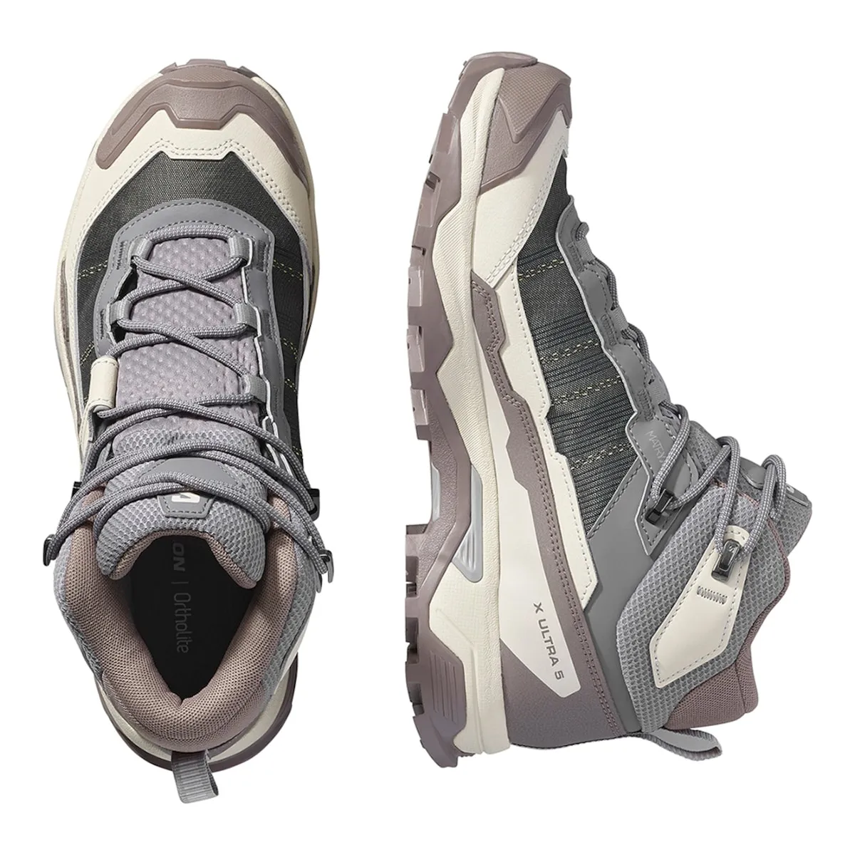 Женские походные ботинки X ULTRA 5 MID GTX W SALOMON Salomon, фиолетовый — фото 3