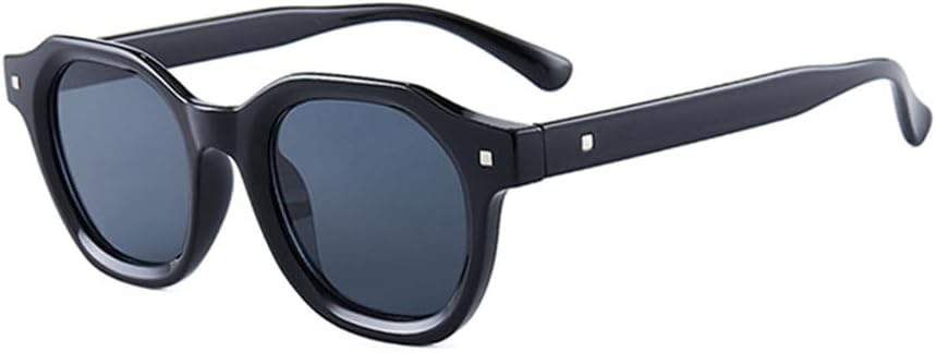 

Ретро-панк солнцезащитные очки для мужчин и женщин, винтажные, модные, черные, зеленые, прямоугольные, стильные, с защитой от УФ-излучения UV400, подарок KTUCN, Black Grey