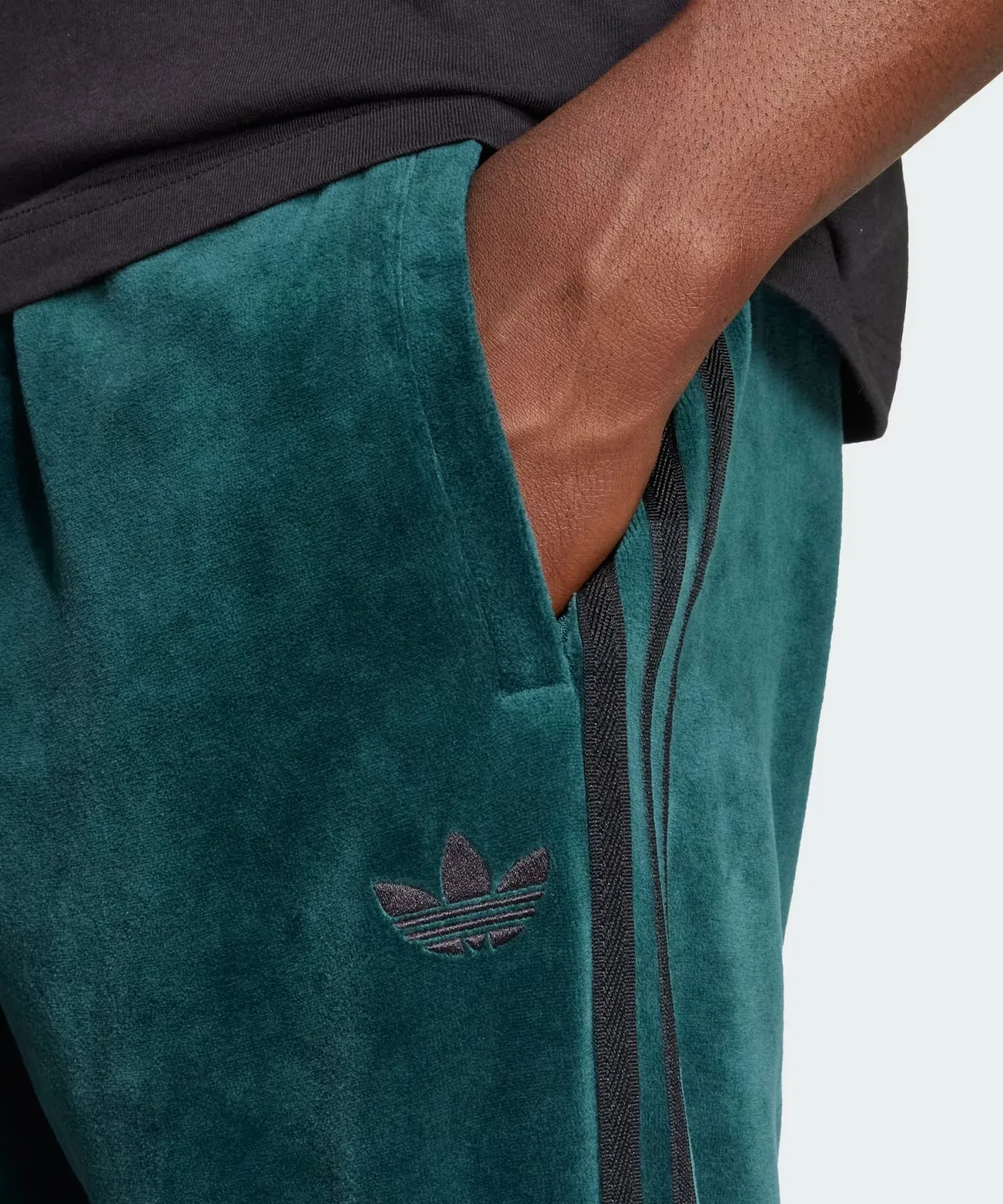 Спортивные брюки adidas VELOUR SST PANT с логотипом Trefoil.