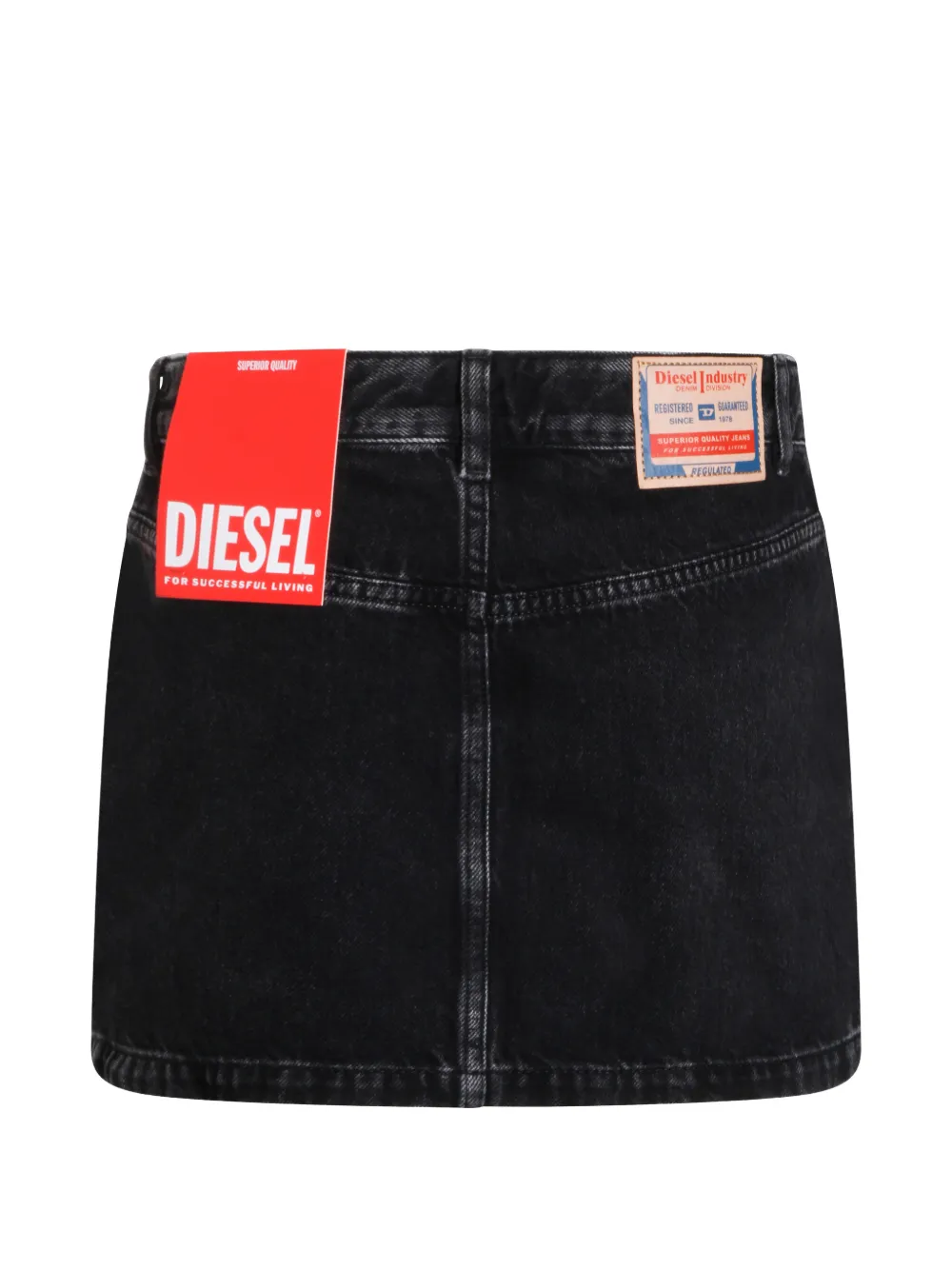 Мини-шорты с пятью карманами Diesel, черный — фото 2