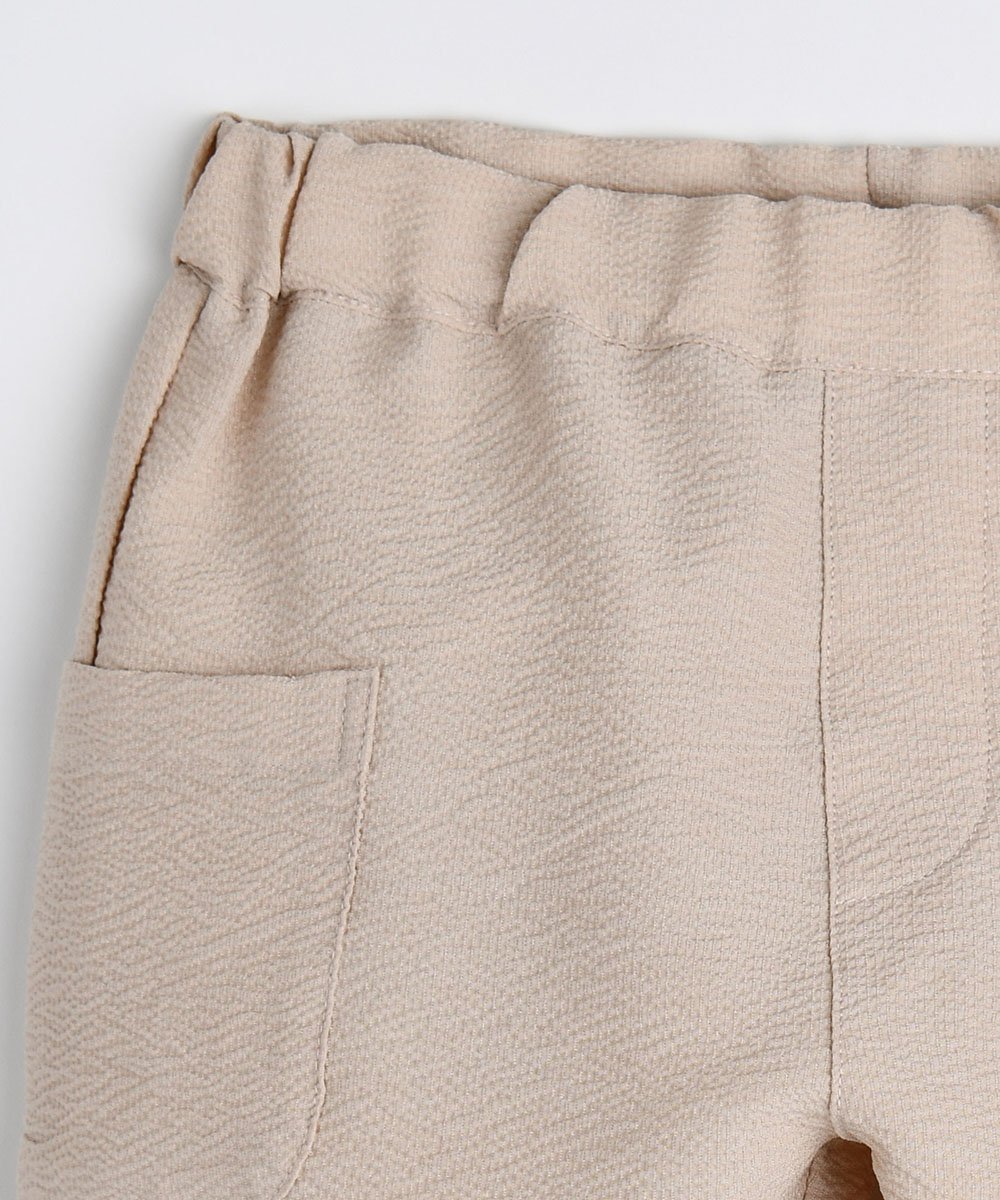 Брюки длиной 3/4 из вафельной ткани Moimoln, Beige — фото 3
