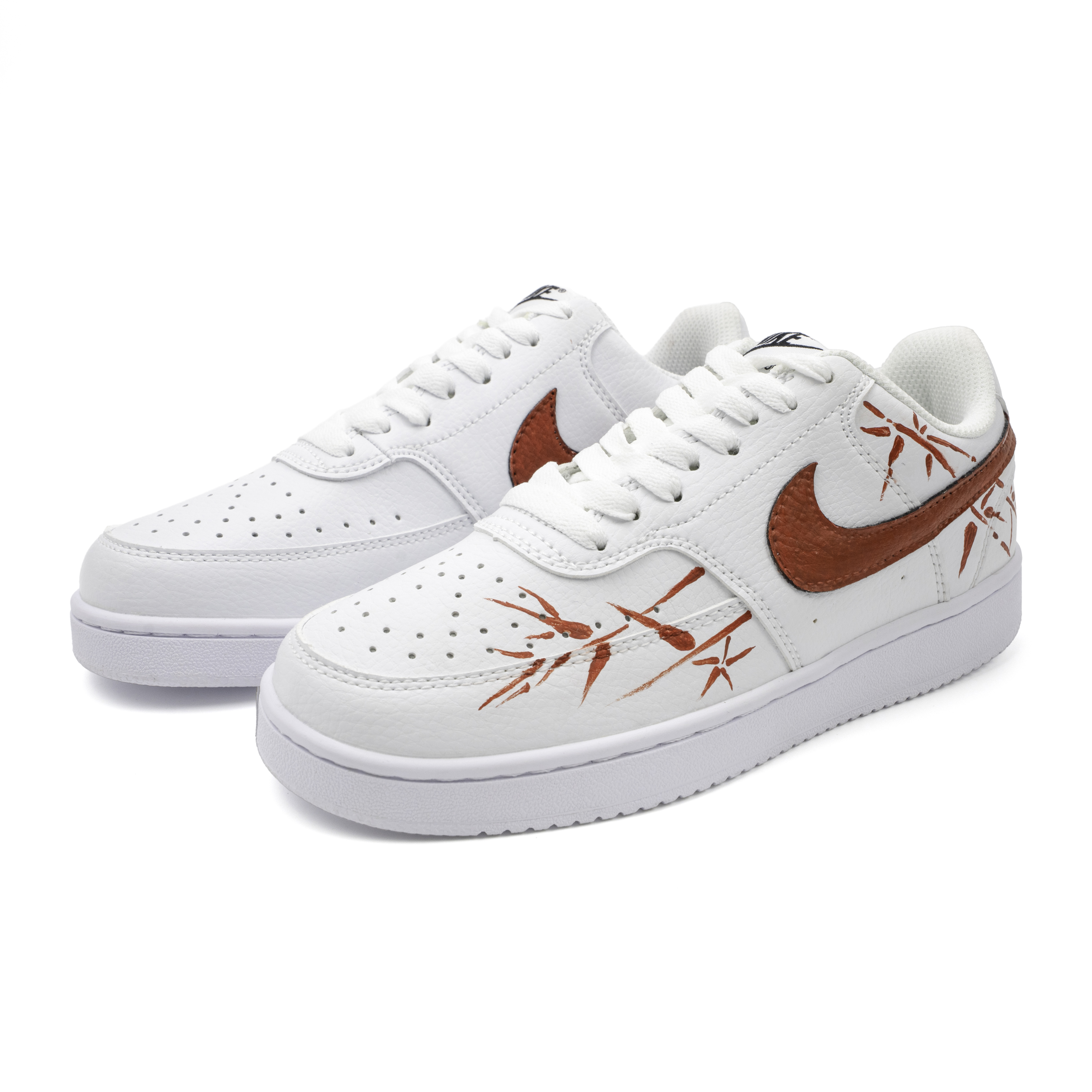 Nike Court Vision 1 Red Bamboo Horse Year Cushioning Abrasion Resistant Slip Resistant Low top Skateboard Shoes Unisex — фото 4