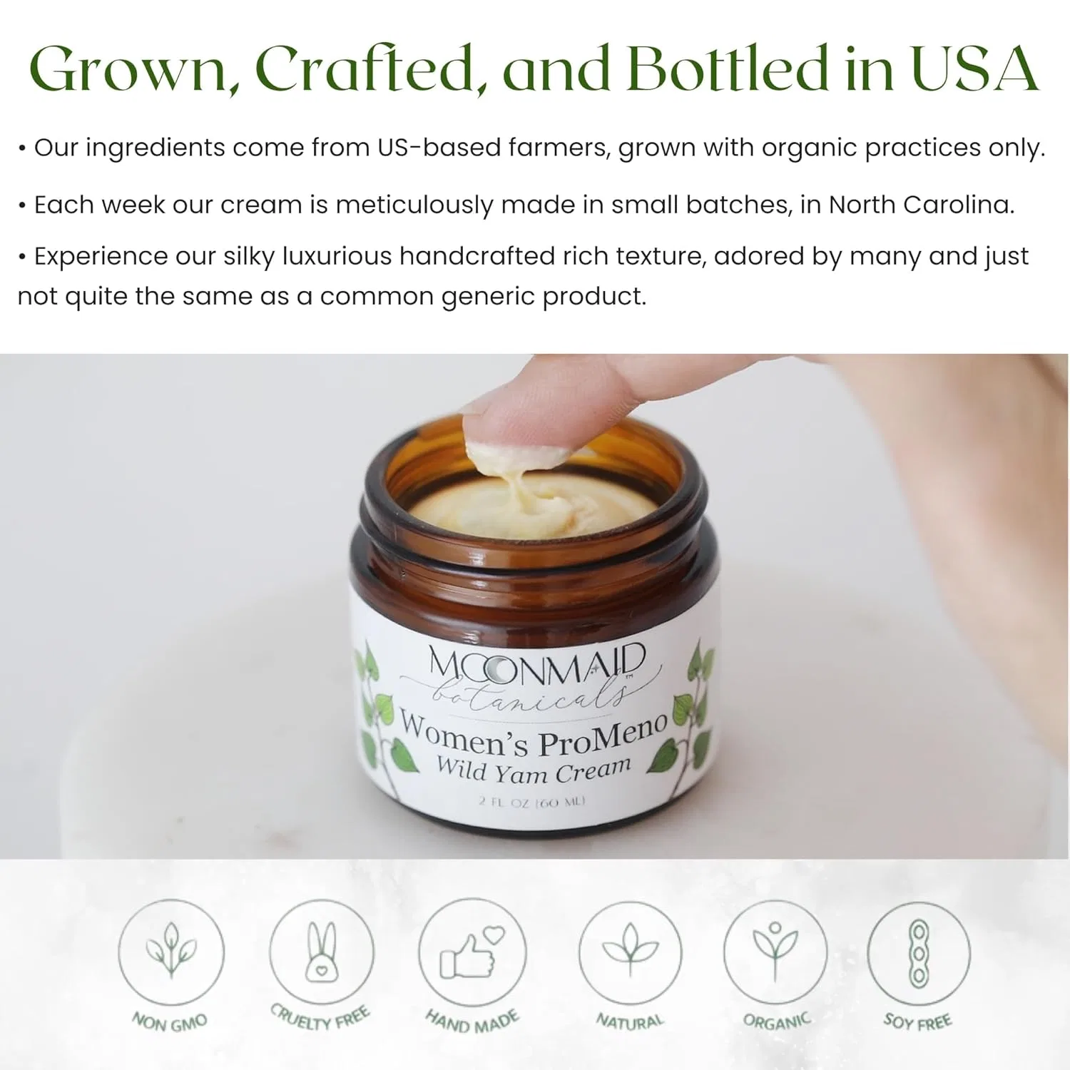 Крем для тела ProMeno Wild Yam от MoonMaid Botanicals, 57 г Moonmaid Botanicals — фото 3