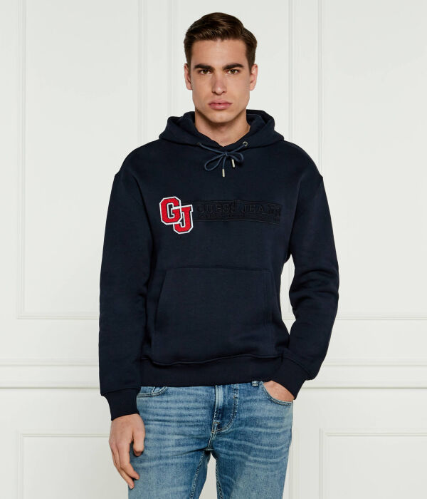 

Толстовка мужская Guess Jeans Regular Fit, синий / красный