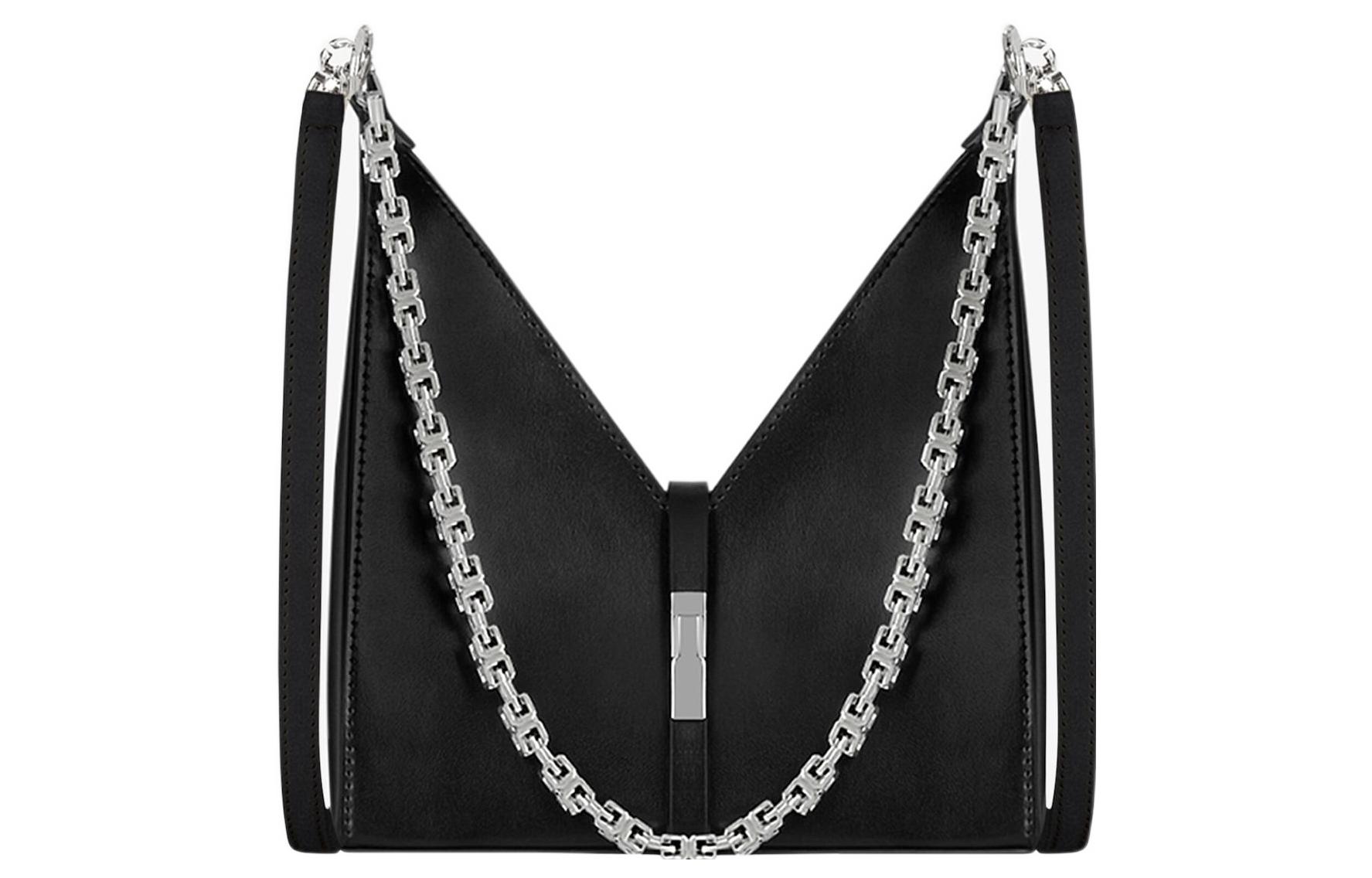 

Givenchy Маленькая сумка-коробка из кожи с цепочкой черная