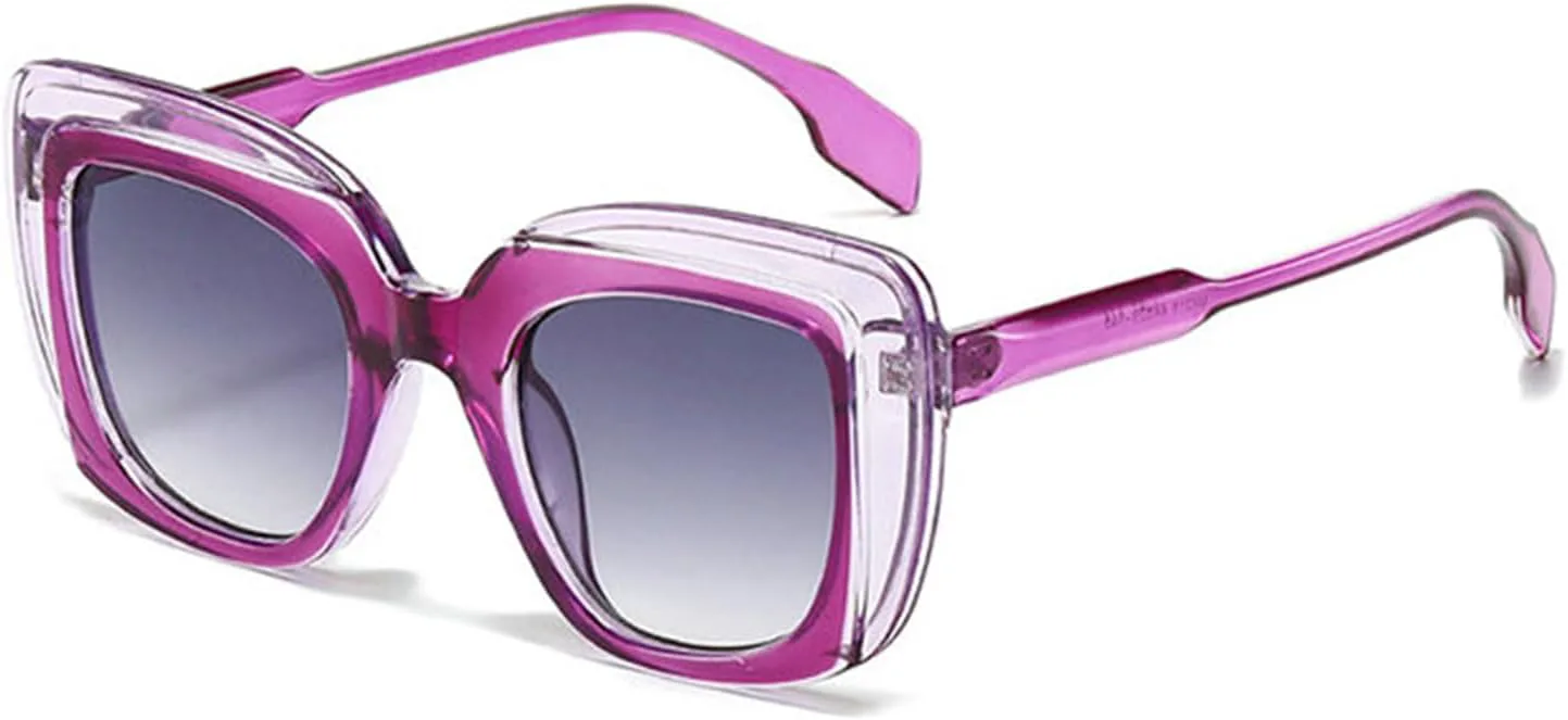 

Солнцезащитные очки "кошачий глаз" большого размера для женщин и мужчин, в стиле ретро, ​​с многоугольными линзами, дизайнерские, шестиугольные helena, C4