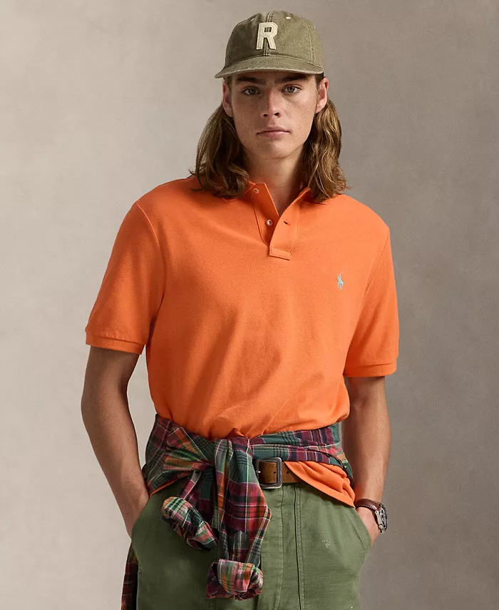 

Мужская классическая поло с сетчатой тканью Polo Ralph Lauren, оранжевый