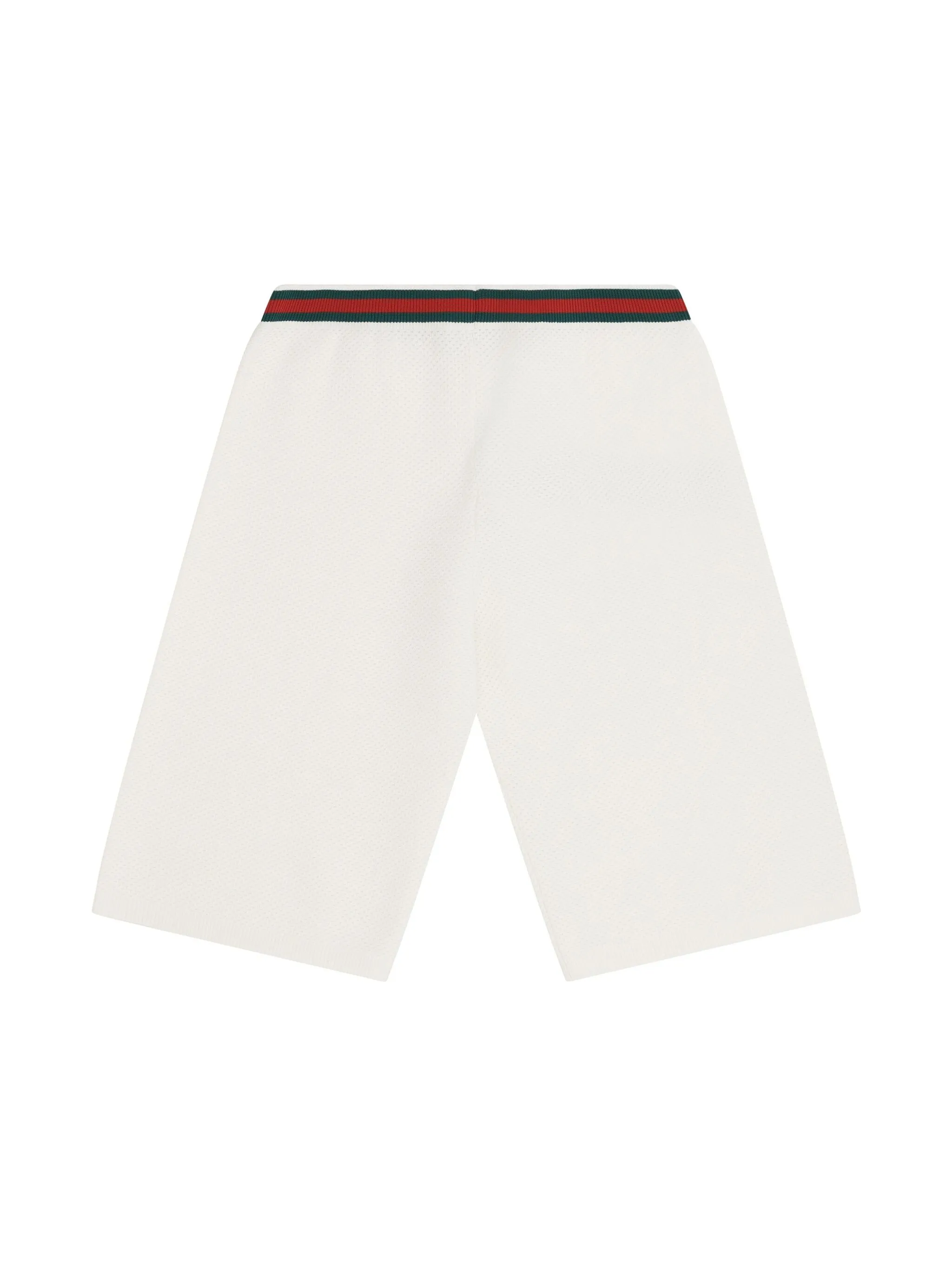 Шорты с отделкой Web Gucci Kids, белый — фото 2