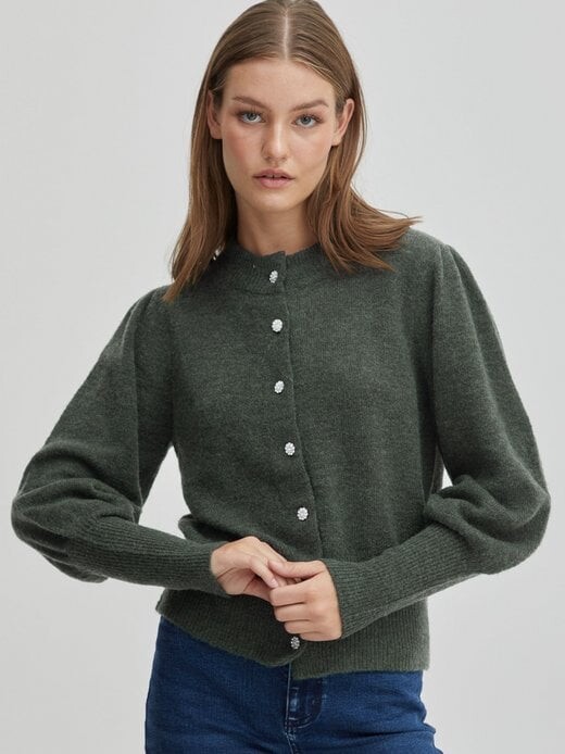 

Кардиган пзастрид Pulz Jeans, зеленый