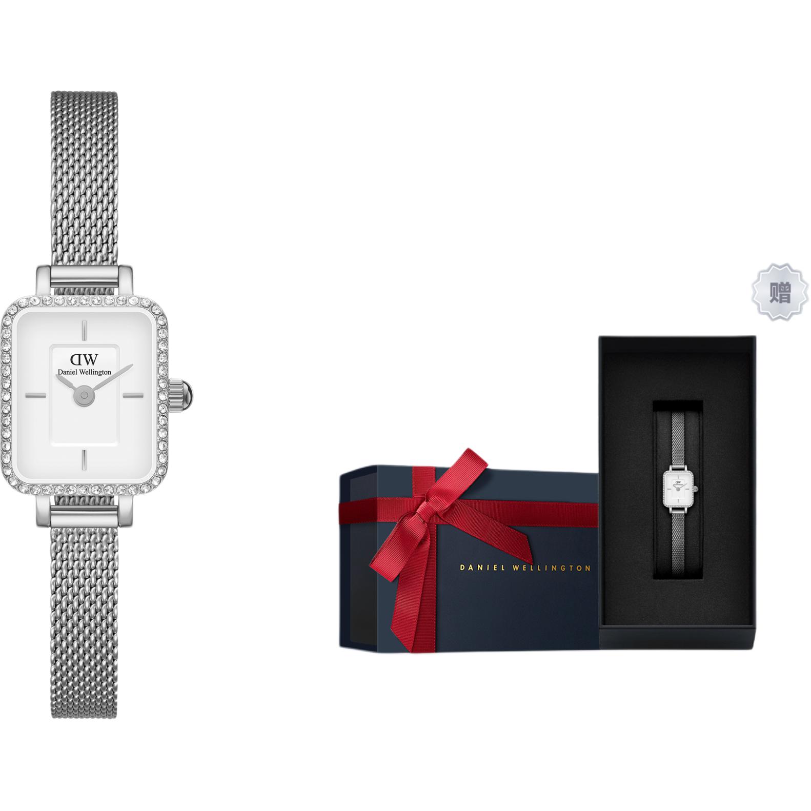 

DW/DanielWellington Часы Quadro Mini Lumine 18mm, Starlight Silver