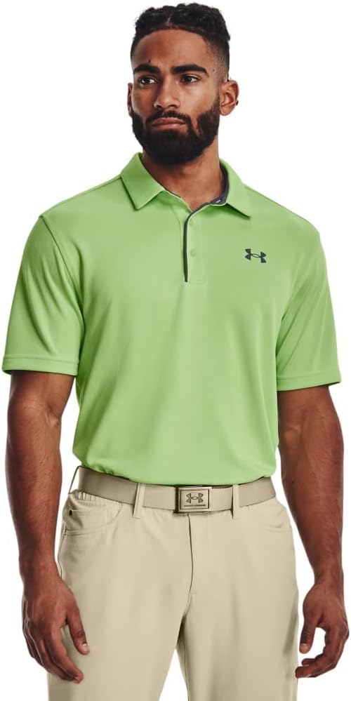 

Under Armour мужская поло для гольфа Tech, (334) Key Lime/Pitch Gray/Pitch Gray