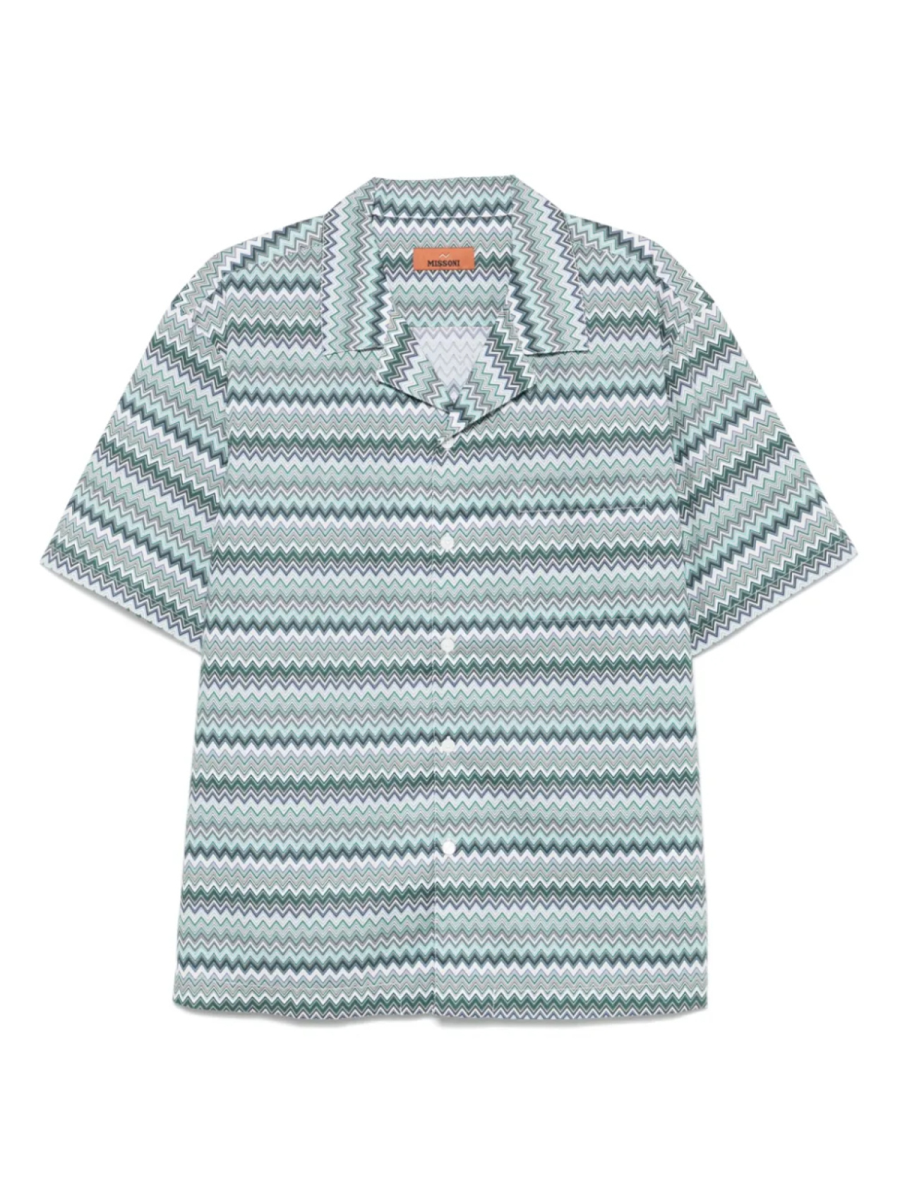 

Рубашка с узором зигзаг Missoni, зеленый