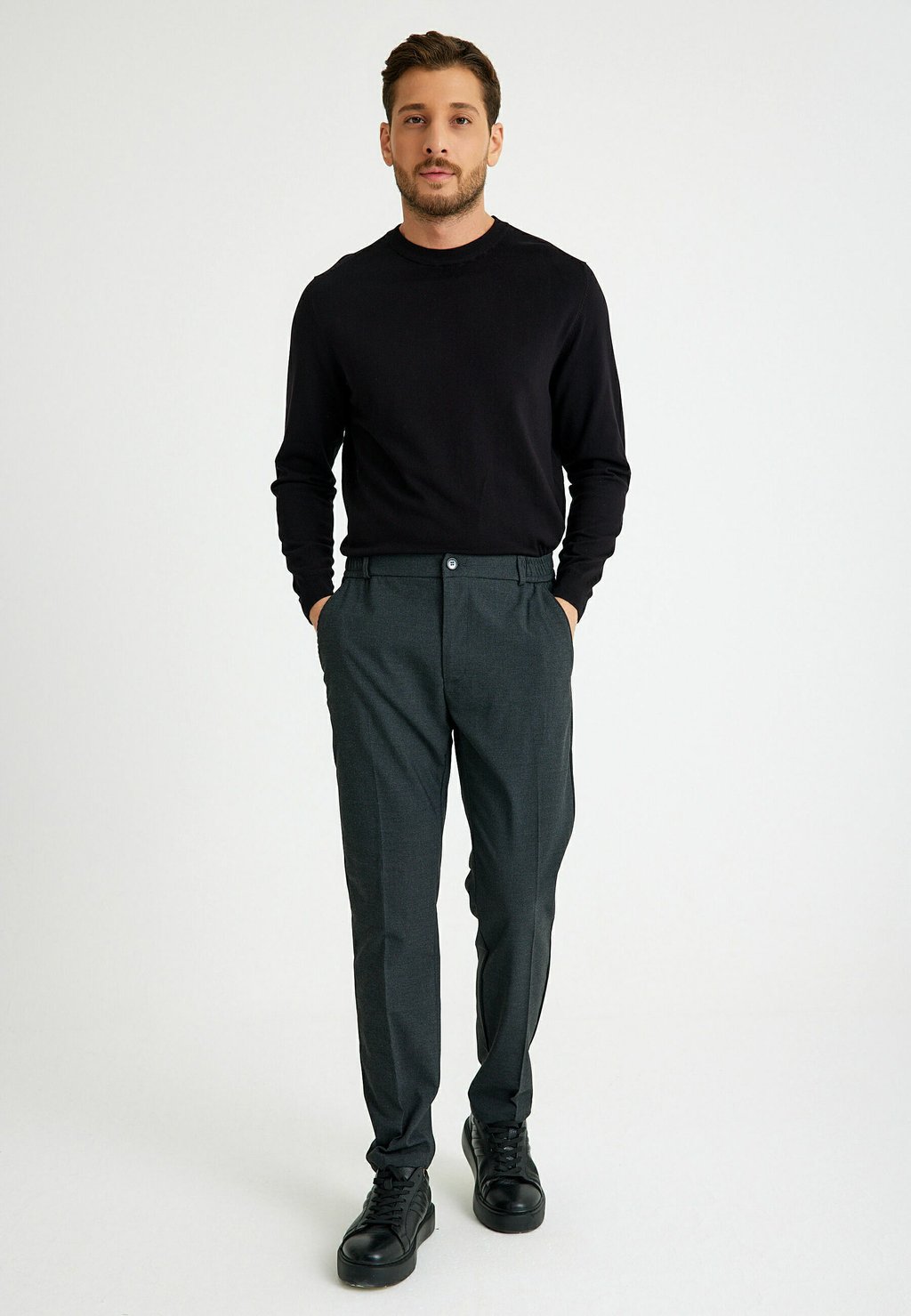 

Брюки WITH SIDE POCKETS Just Like You, серый