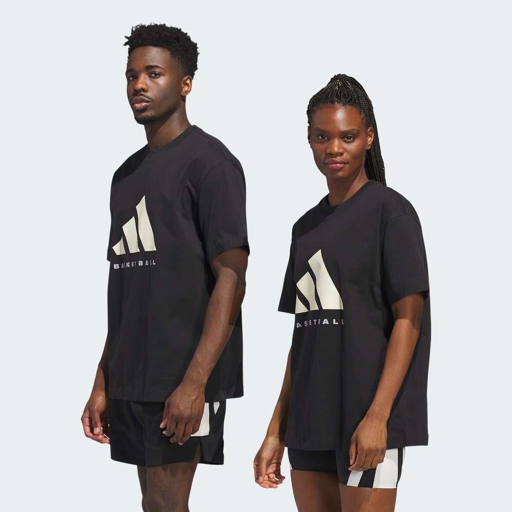 

Спортивная футболка Adidas Basketball Tee (Gender Neutral), цвет Black/Chalk White