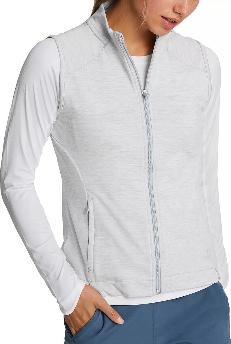 

Женский жилет для гольфа без рукавов Puma с молнией и полной молнией CLOUDSPUN Heather
