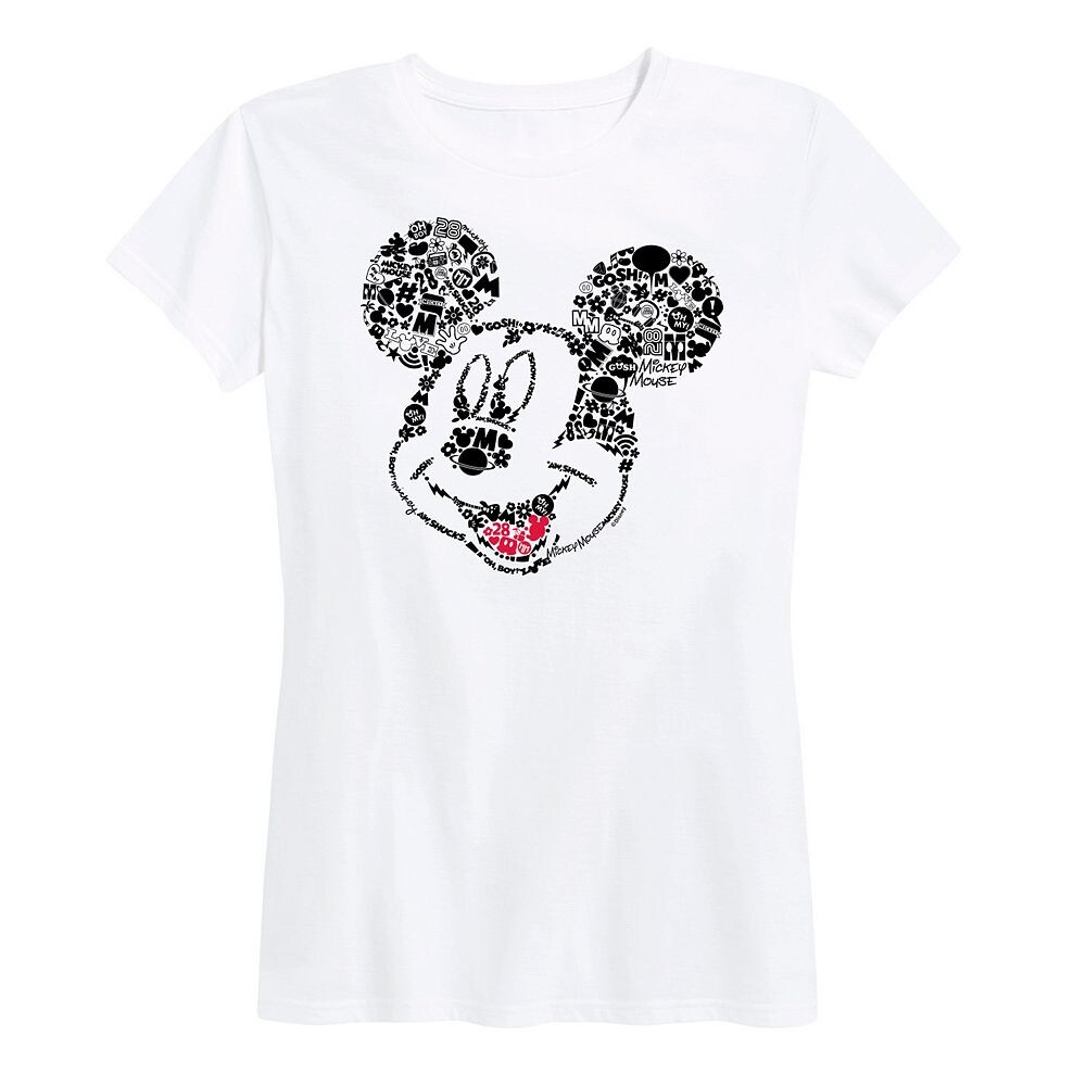 

Женская футболка с изображением Микки Мауса Disney's Iconic, белый
