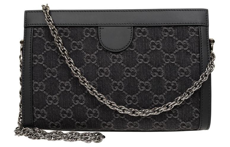 Сумка кроссбоди GUCCI Ophidia джинсовая женская — фото 3