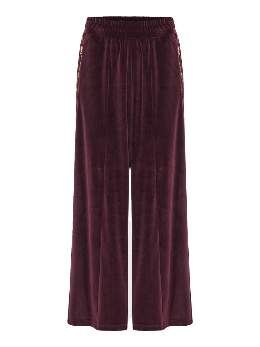 

Свободные брюки со складками спереди Funky Buddha, бургундия