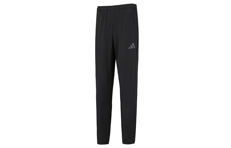Вязаные спортивные штаны мужские черно-серый цвет Adidas — фото 2