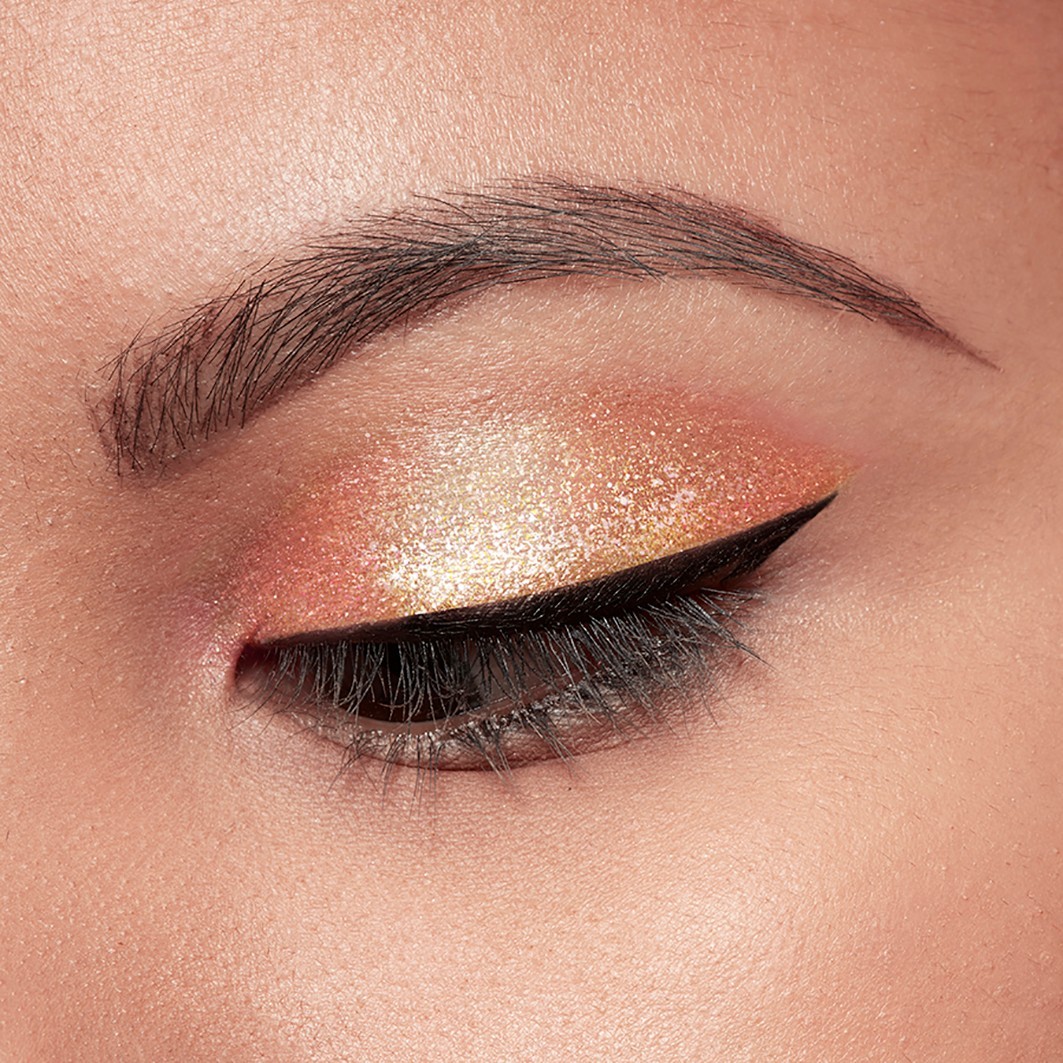Тени для век glitter and glow liquid eye shadow Stila, dollish, объем 4.5 мл — фото 4