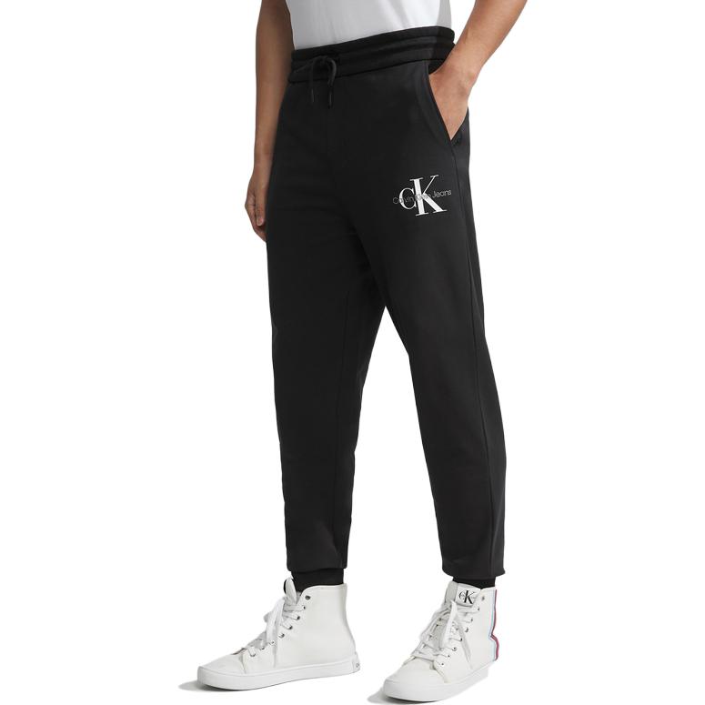 CALVIN KLEIN Вязаные спортивные штаны мужские Space Black, BEH-Space Black — фото 4