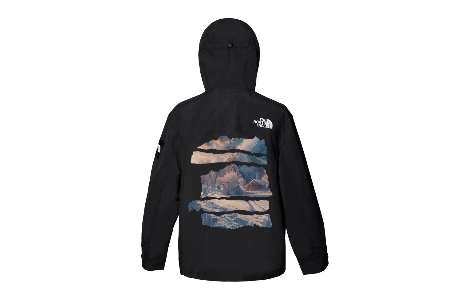

Ветровка куртка унисекс черный The North Face