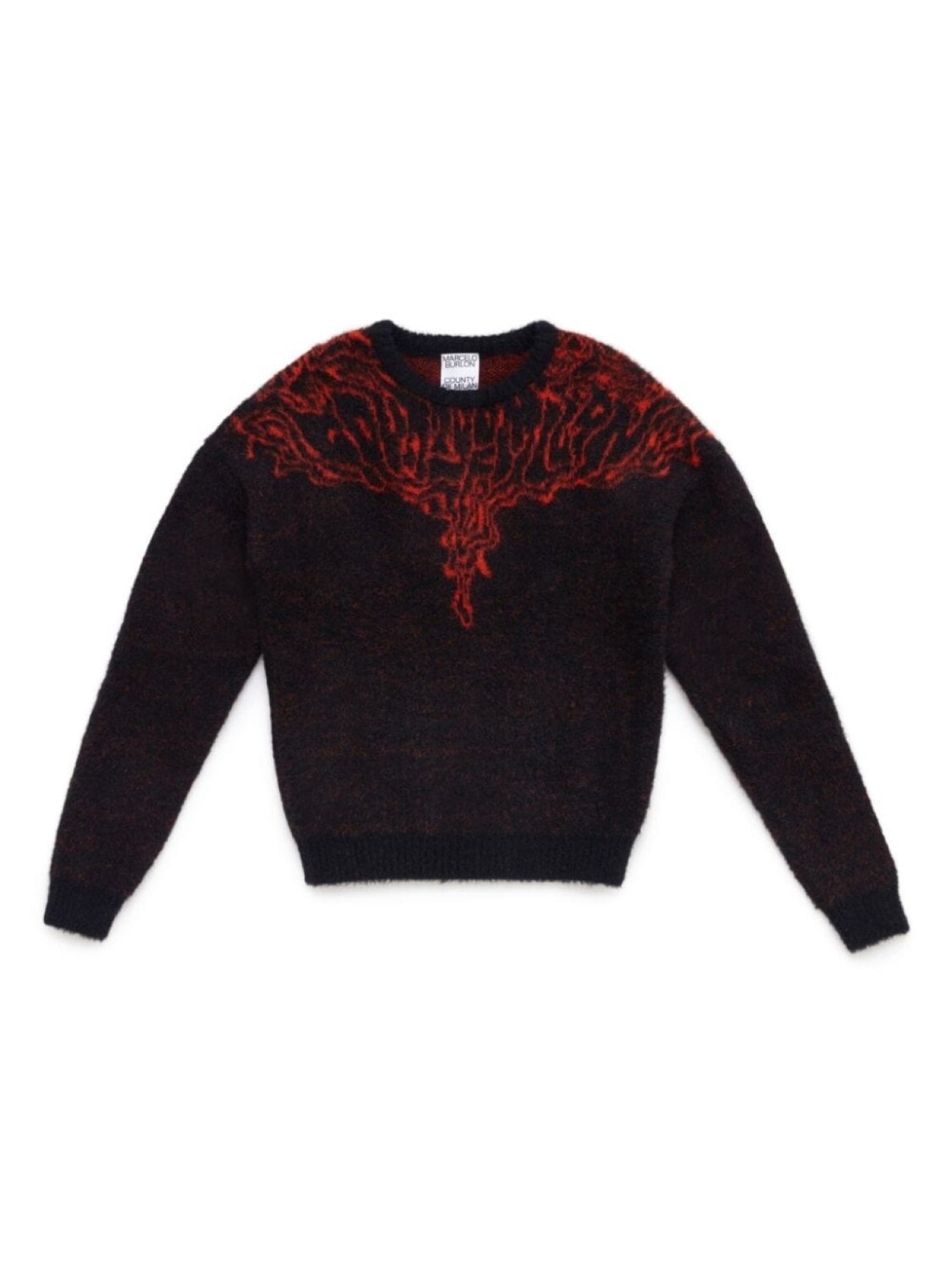

Шерстяной джемпер Fluid Wings Marcelo Burlon County Of Milan Kids, черный