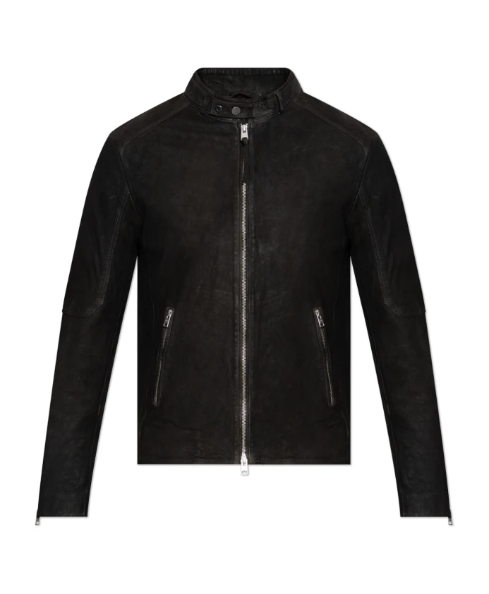 

Кожаная куртка Кора Allsaints, черный
