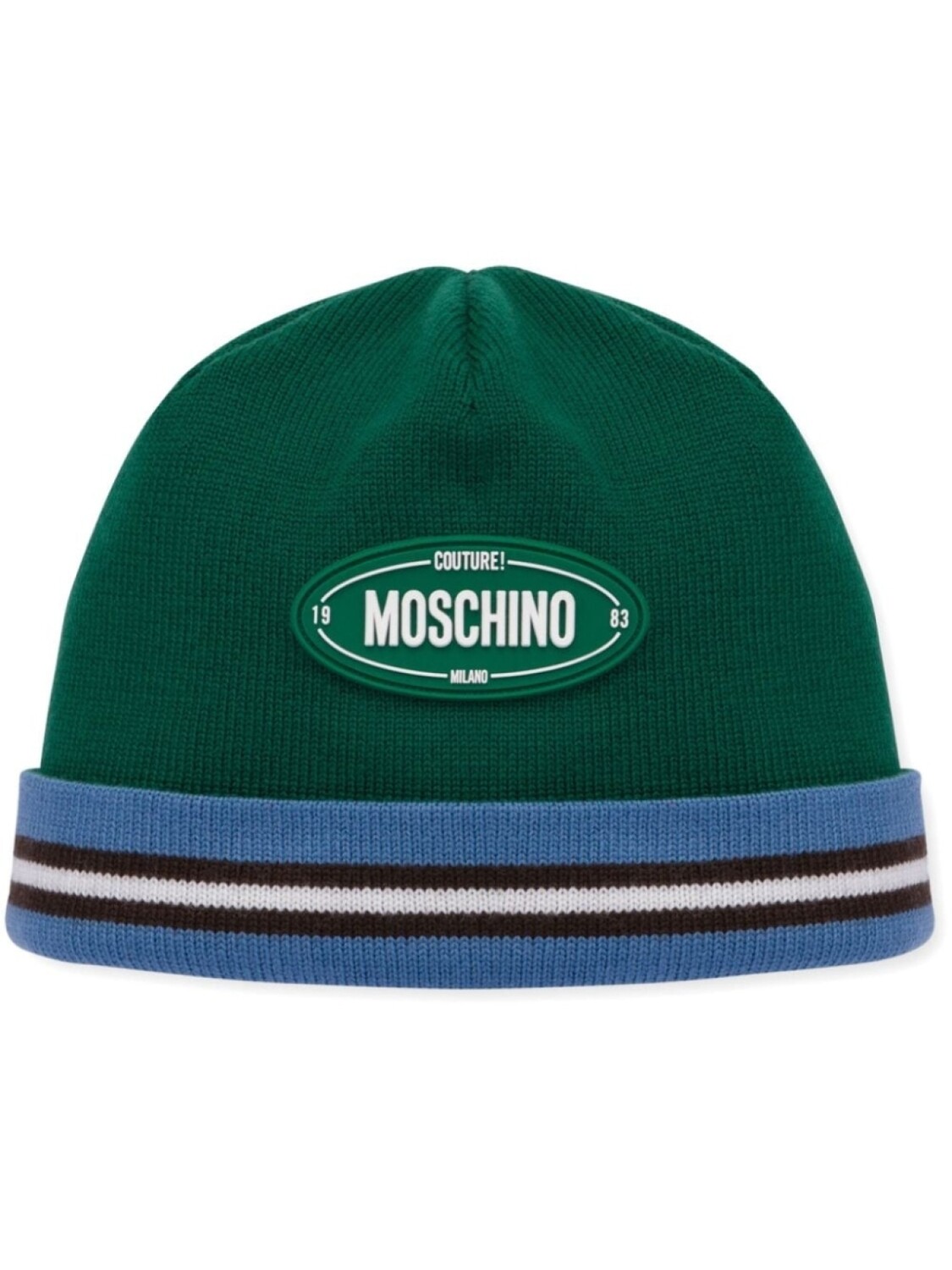 

Moschino шапка бини с логотипом, зеленый