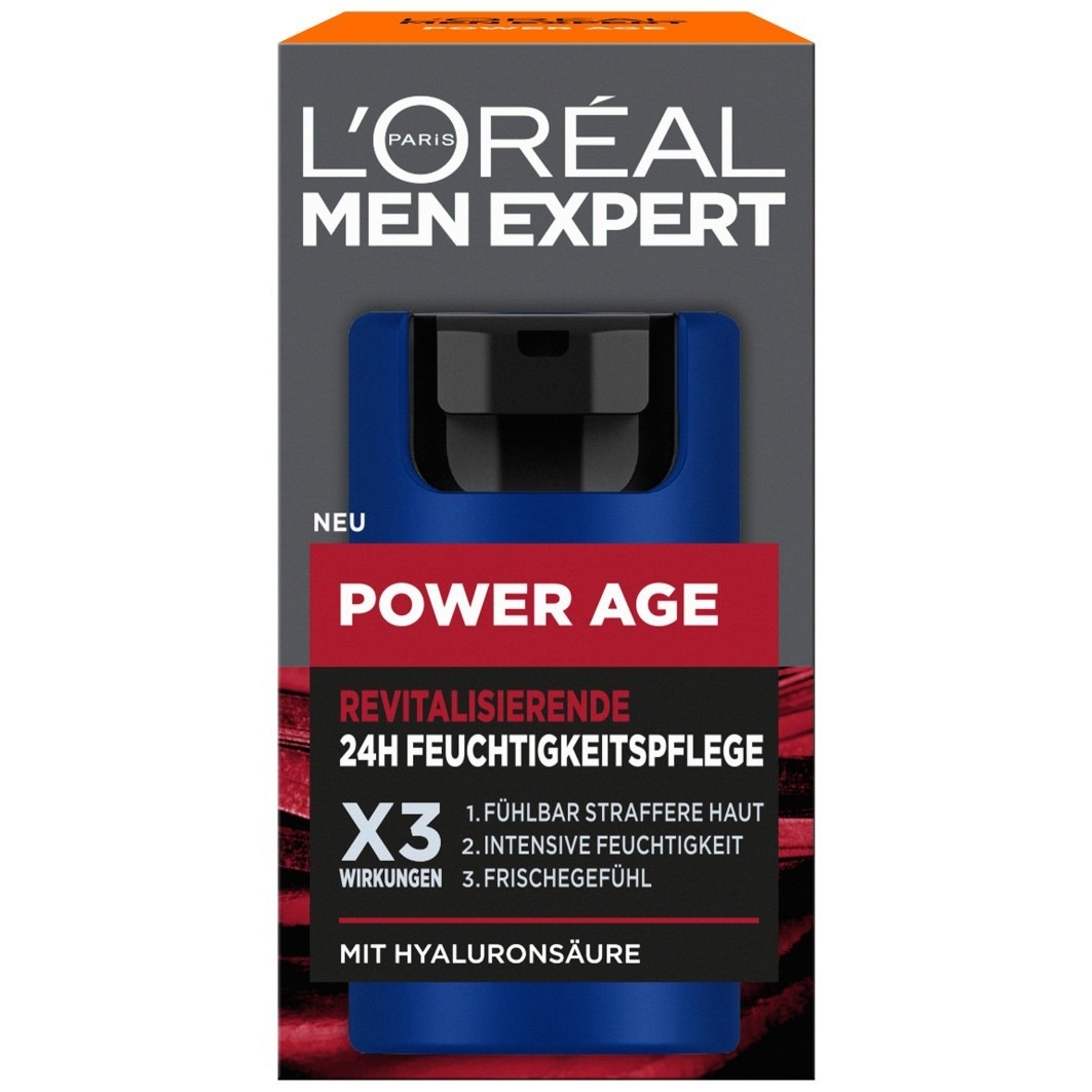 

Крем для лица power age anti-aging gegen falten mit hyaluronsäure L Oreal Men Expert, объем 50 мл
